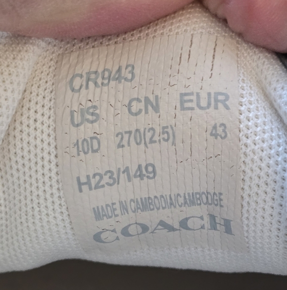Coach Runner Sneakers - Beige Blue White - Picture 5 of 5